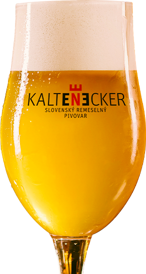 Kaltenecker načapované pivo v pohári